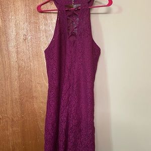 Plum dress sleeveless